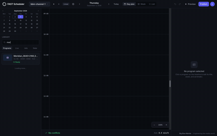 Two programmes added to the day timeline, the first fixed to a start time and the second attached to the end of it